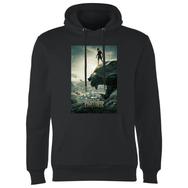 Black Panther Poster Hoodie - Black - S on Productcaster.