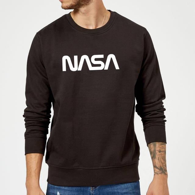 NASA Worm White Logotype Sweatshirt - Black - XL on Productcaster.