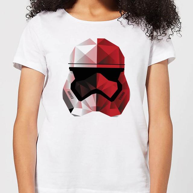 Camiseta Star Wars Los Últimos Jedi Casco Stormtrooper Cubista - Mujer - Blanco - L on Productcaster.