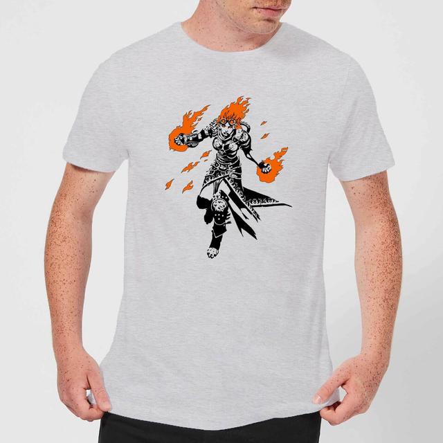 Magic The Gathering Chandra Character Art T-shirt - Grijs - XS on Productcaster.