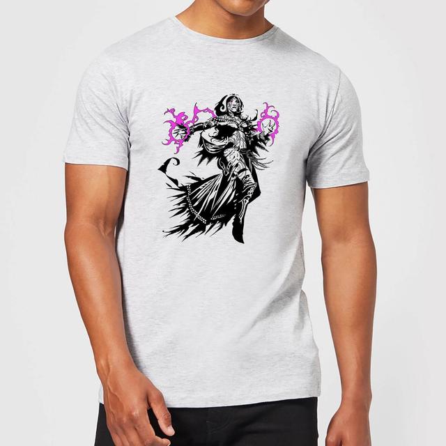 Magic The Gathering Liliana Character Art T-Shirt - Grey - S on Productcaster.