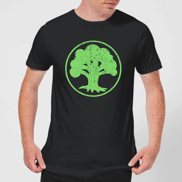 Magic The Gathering Mana Green T-Shirt - Black - M on Productcaster.