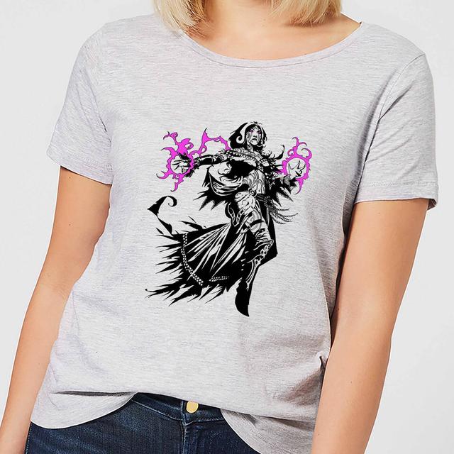 Magic The Gathering Liliana Character Art Dames T-shirt - Grijs - M on Productcaster.