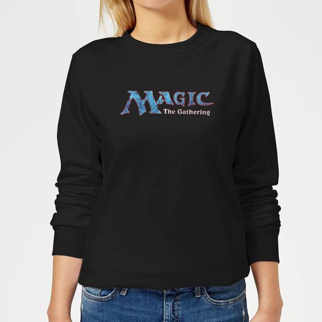 Magic The Gathering 93 Vintage Logo Damen Pullover - Schwarz - 3XL on Productcaster.