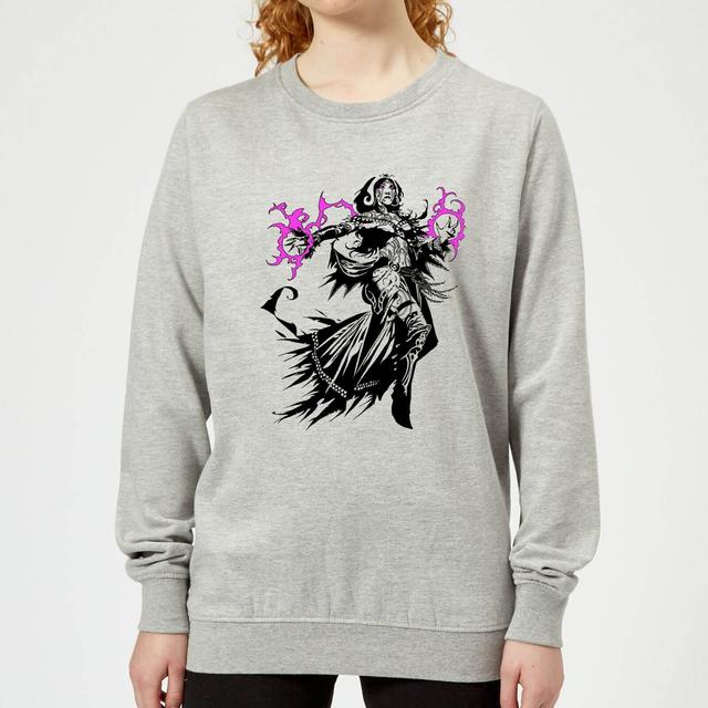 Magic The Gathering Liliana Character Art Womens Jumper - Grey on Productcaster.