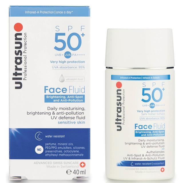 Ultrasun SPF 50+ Anti-Pollution Face Fluid 40ml on Productcaster.