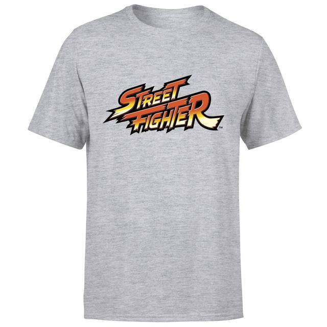 Street Fighter Logo Mens T-Shirt - Grau - XS on Productcaster.