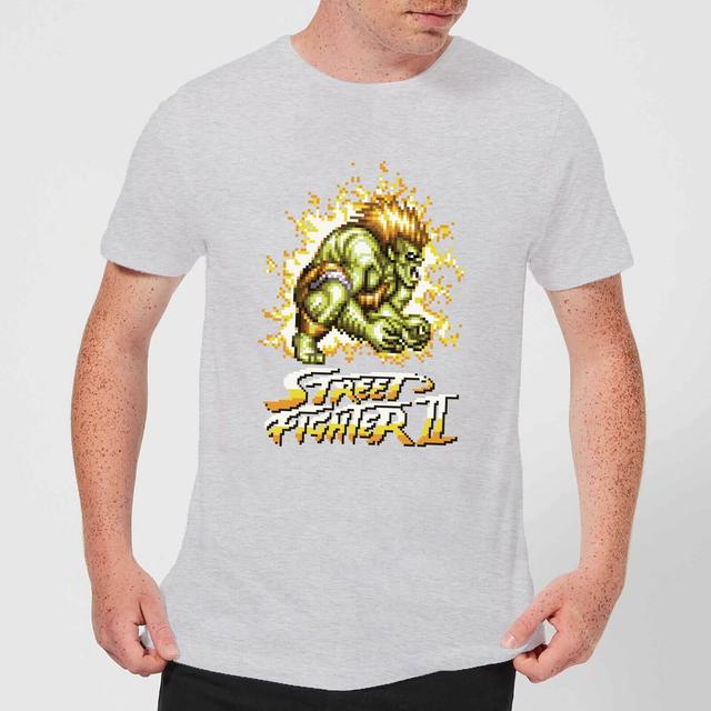 T-Shirt Blanka 16-bit Street Fighter - Gris on Productcaster.