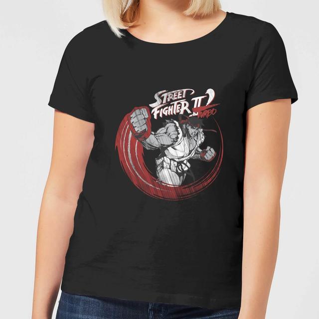 Street Fighter RYU Sketch Damen T-Shirt - Schwarz - L on Productcaster.