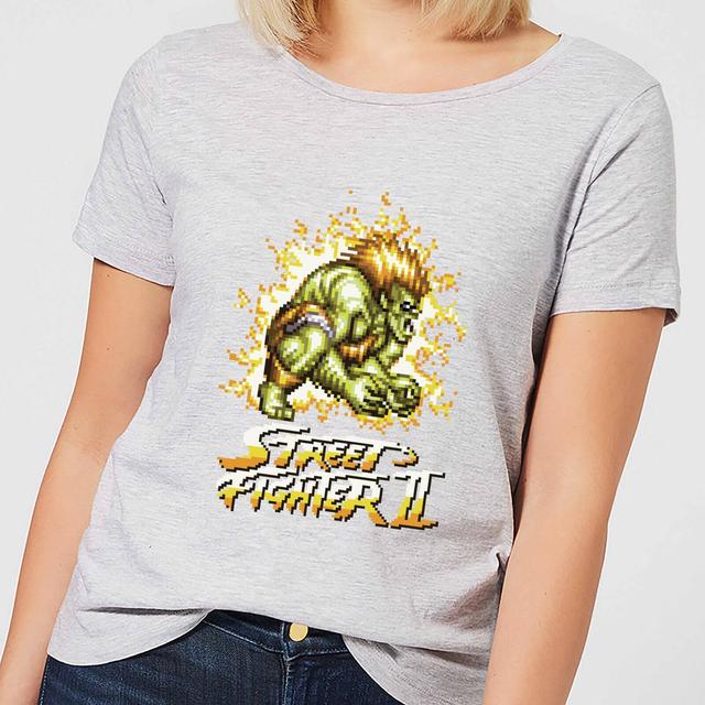 Street Fighter Blanka 16-bit Women's T-Shirt - Grey - XXL on Productcaster.