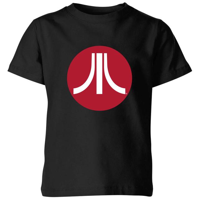 Atari Circle Logo Kinder T-Shirt - Schwarz - 3-4 Jahre on Productcaster.