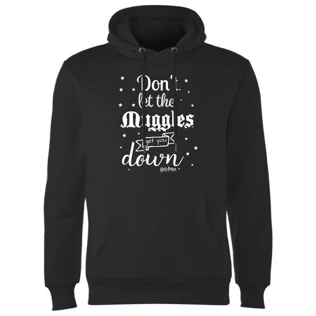 Harry Potter Don't Let The Muggles Get You Down Hoodie - Black - S on Productcaster.