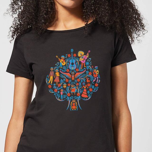 Coco Tree Pattern Women's T-Shirt - Black - S on Productcaster.