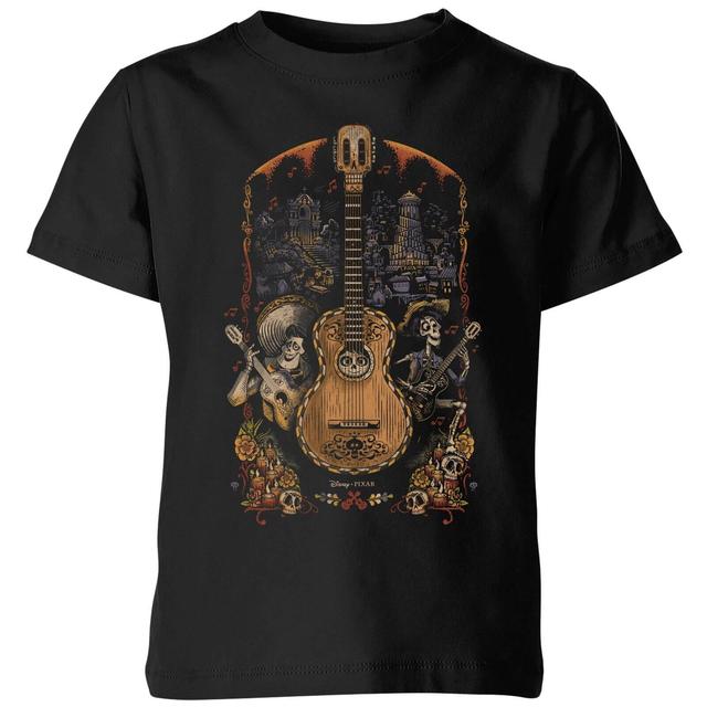 Coco Película Camiseta Póster Guitarra - Hombre - Negro on Productcaster.