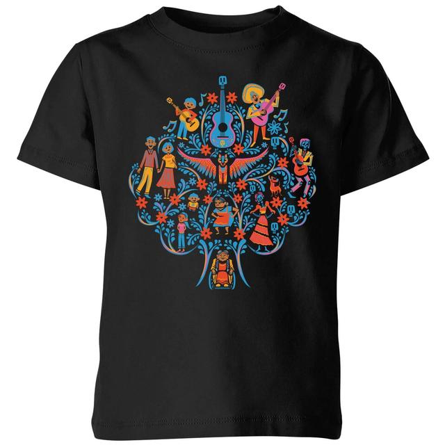 Coco Tree Pattern Kinder T-Shirt - Schwarz - 9-10 Jahre on Productcaster.