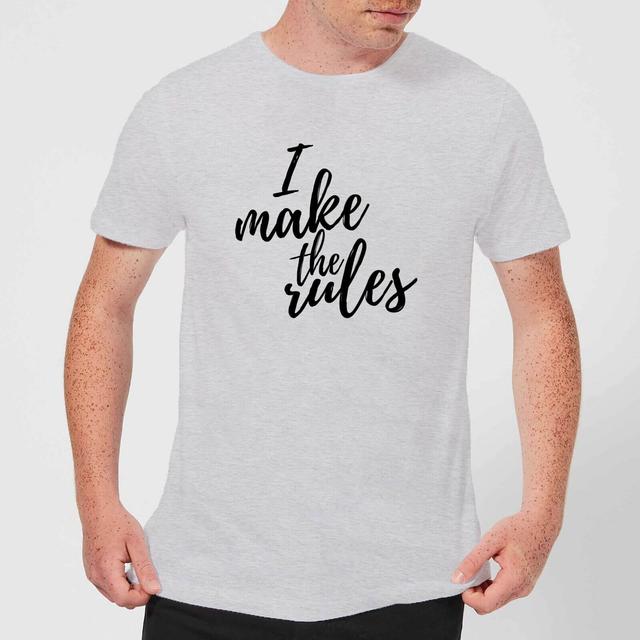 I Make The Rules Men's T-Shirt - Grey - XXL - Grau on Productcaster.