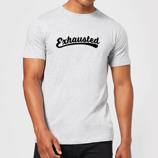 Exhausted Men's T-Shirt - Grey - XS - Grau on Productcaster.