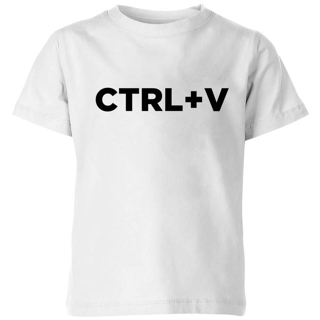 CTRL V Kids' T-Shirt - White - 3-4 Jahre - Weiß on Productcaster.