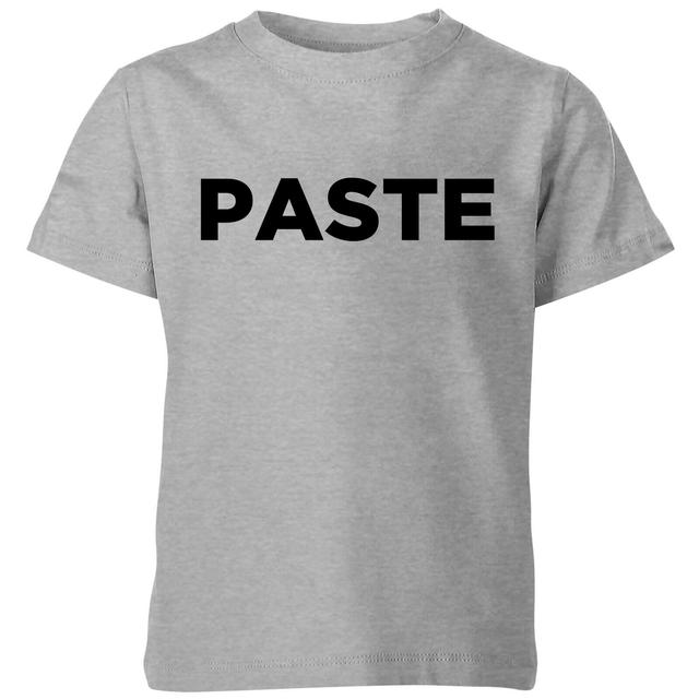 Paste Kids' T-Shirt - Grey - 3-4 Years - Grey on Productcaster.