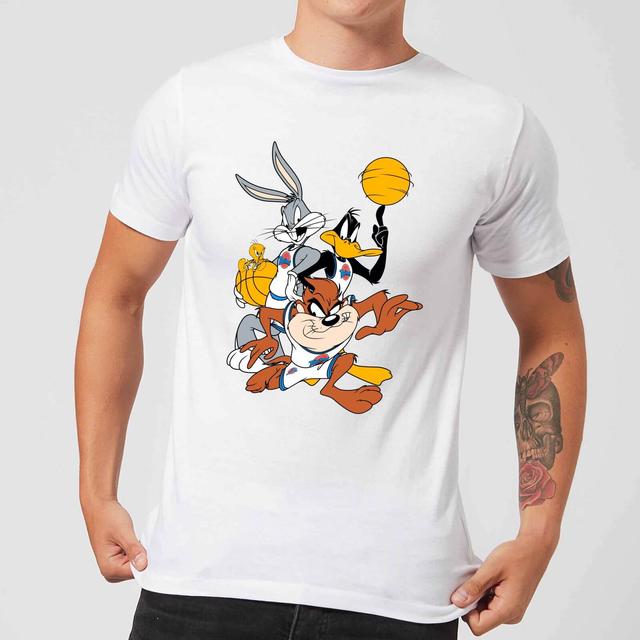 Space Jam Group Shot Men's T-Shirt - White - S on Productcaster.