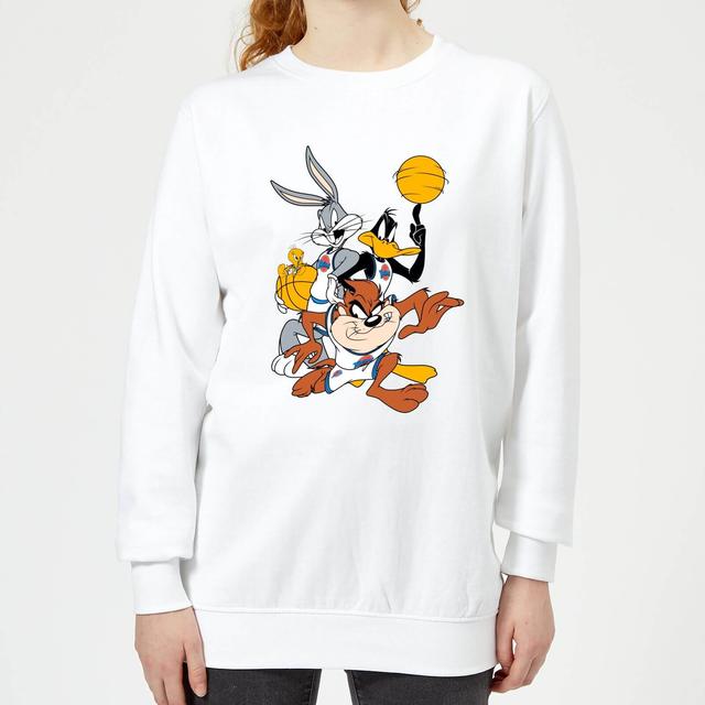 Sudadera Space Jam Bugs Bunny, Pato Lucas y Taz - Mujer - Blanco - M on Productcaster.