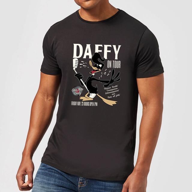 Looney Tunes Camiseta Pato Lucas Concierto - Hombre - Negro on Productcaster.