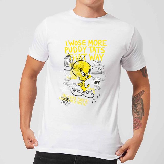 Looney Tunes Tweety Pie More Puddy Tats Herren T-Shirt - Weiß - M - Weiß on Productcaster.