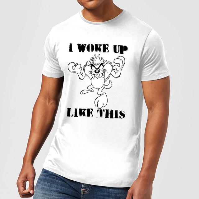 Looney Tunes Camiseta Taz Me He Despertado Así - Hombre - Blanco on Productcaster.