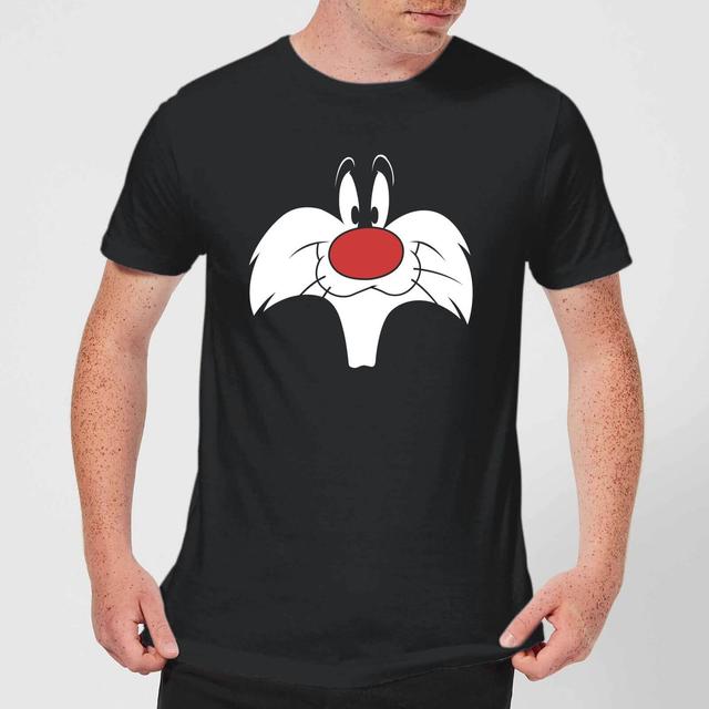 Looney Tunes Camiseta Silvestre Cara - Hombre - Negro on Productcaster.