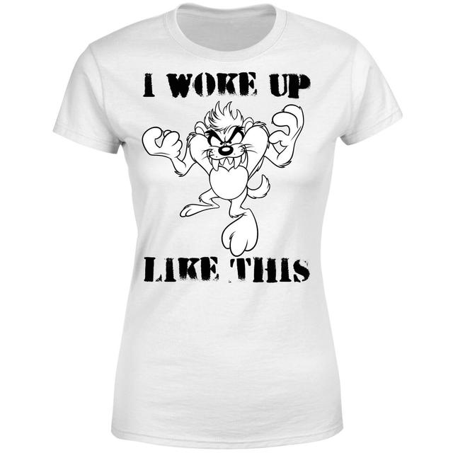 Looney Tunes Taz I Woke Up Like This Dames T-shirt - Wit - XL on Productcaster.