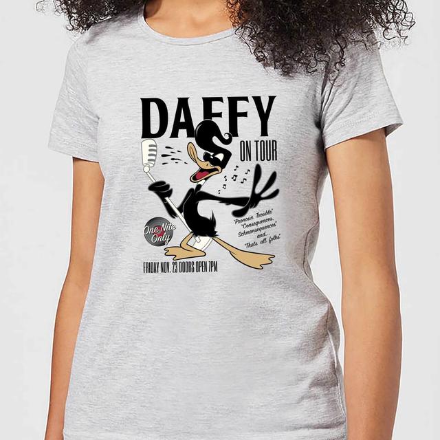 Looney Tunes Camiseta Pato Lucas Concierto - Mujer - Gris on Productcaster.