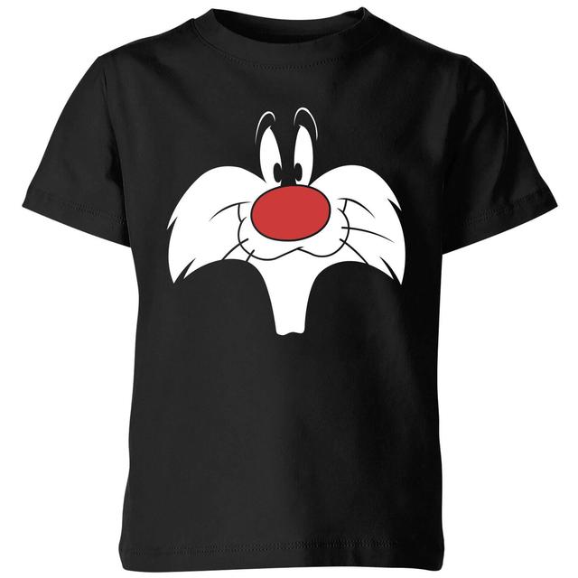 Looney Tunes Sylvester Big Face Kids' T-Shirt - Black - 3-4 år - Svart on Productcaster.