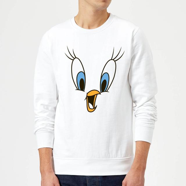 Looney Tunes Tweety Face Sweatshirt - White - M - White on Productcaster.