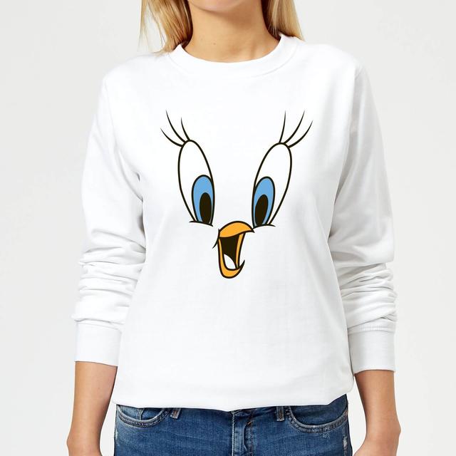 Looney Tunes Sudadera Piolín Cara - Mujer - Blanco on Productcaster.