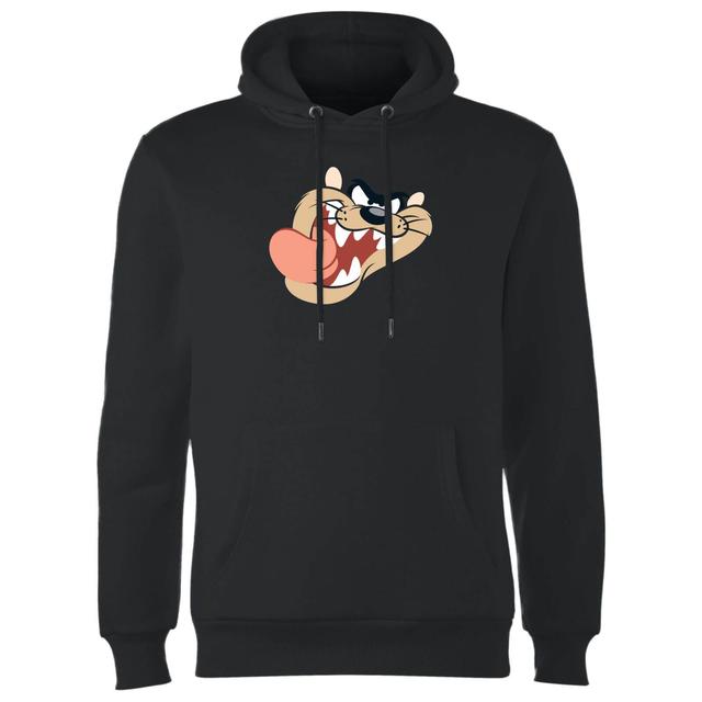 Looney Tunes Tasmanian Devil Face Hoodie - Black - L on Productcaster.