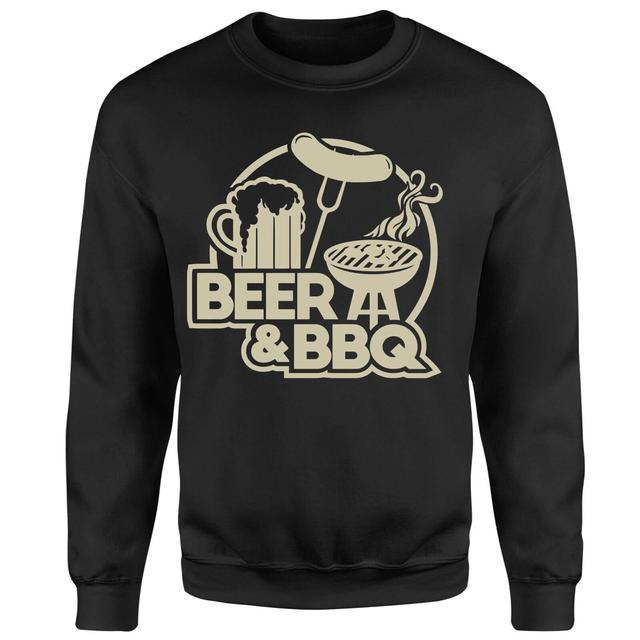 Beer & BBQ Sweatshirt - Black - L - Schwarz on Productcaster.