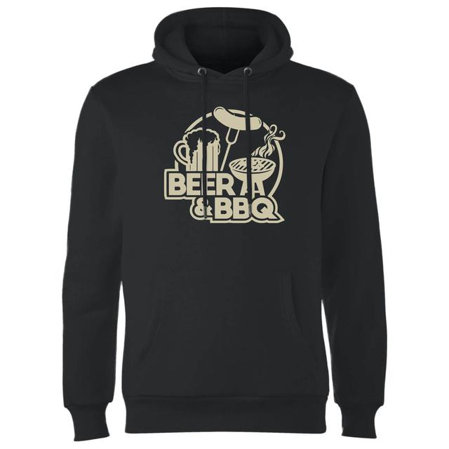 Beer & BBQ Hoodie - Black - XL on Productcaster.