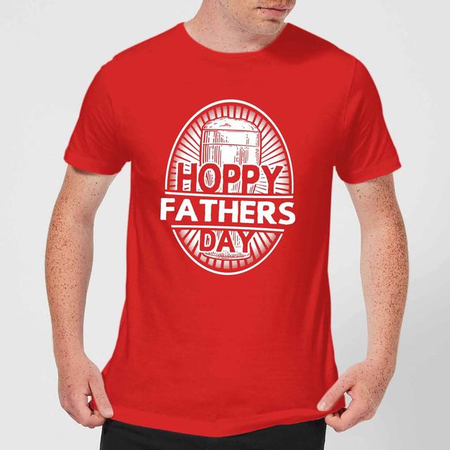 Hoppy Fathers Day Men's T-Shirt - Red - M - Rot on Productcaster.