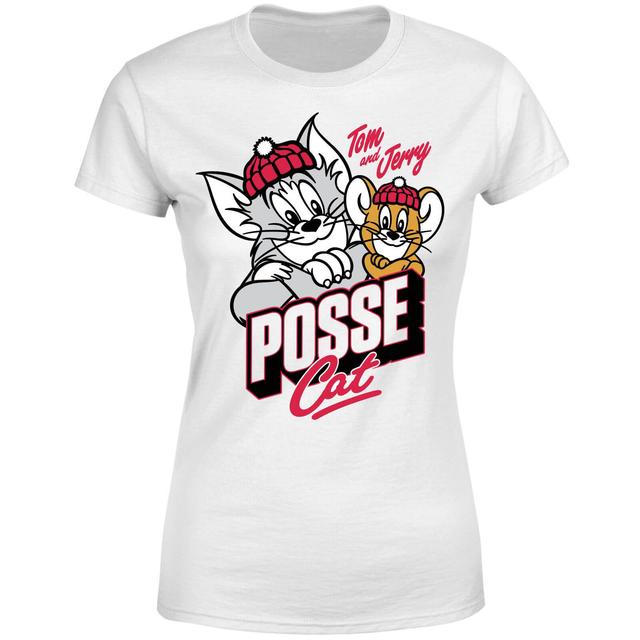 T-Shirt Tom et Jerry Posse Cat - Blanc on Productcaster.