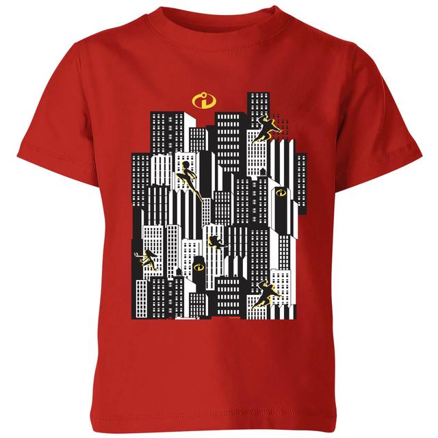 Camiseta Los Increíbles 2 Skyline - Niño - Rojo - 5-6 años - Rojo on Productcaster.