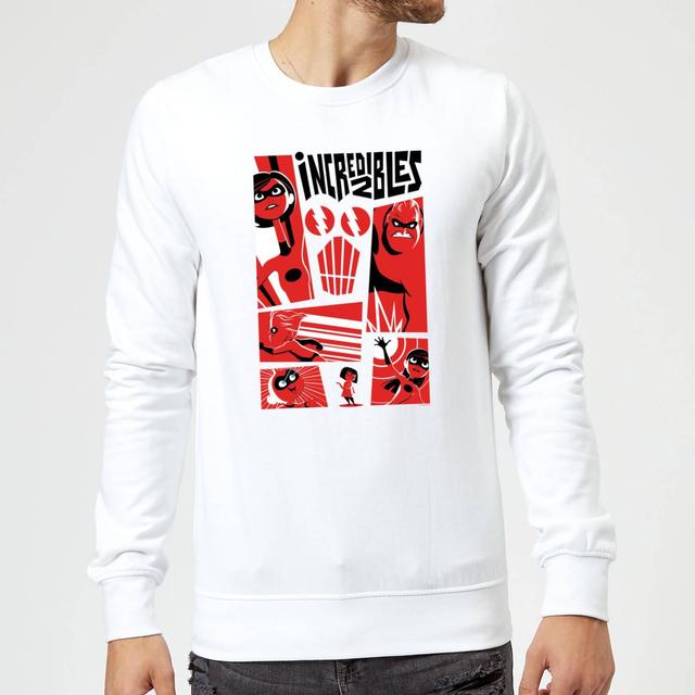 The Incredibles 2 Poster Sweatshirt - White - S - White on Productcaster.