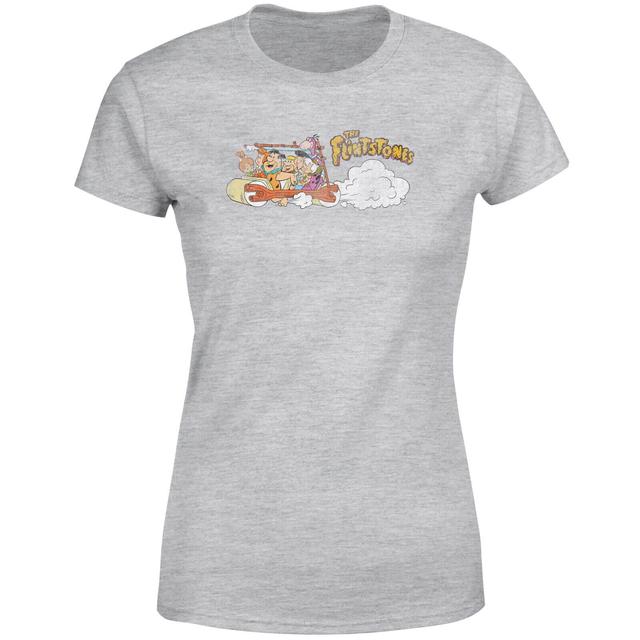 Camiseta Los Picapiedra Coche Familiar - Mujer - Gris - XL - Gris on Productcaster.