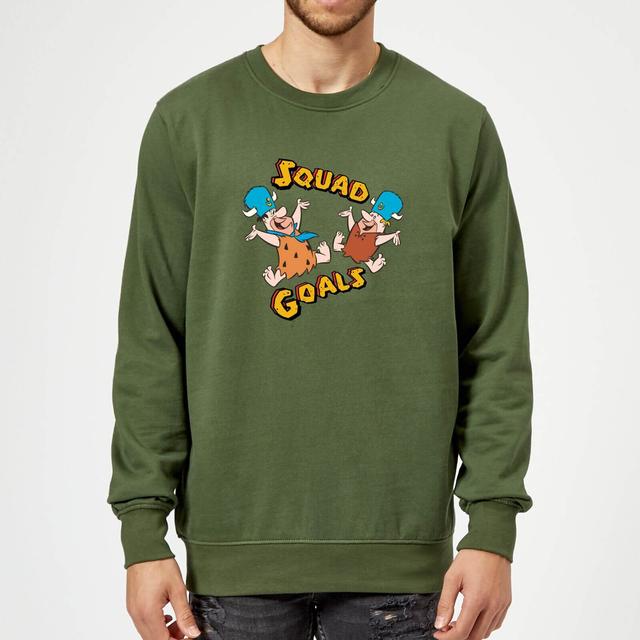 The Flintstones Squad Goals Sweatshirt - Forest Green - XL - Forest Green on Productcaster.