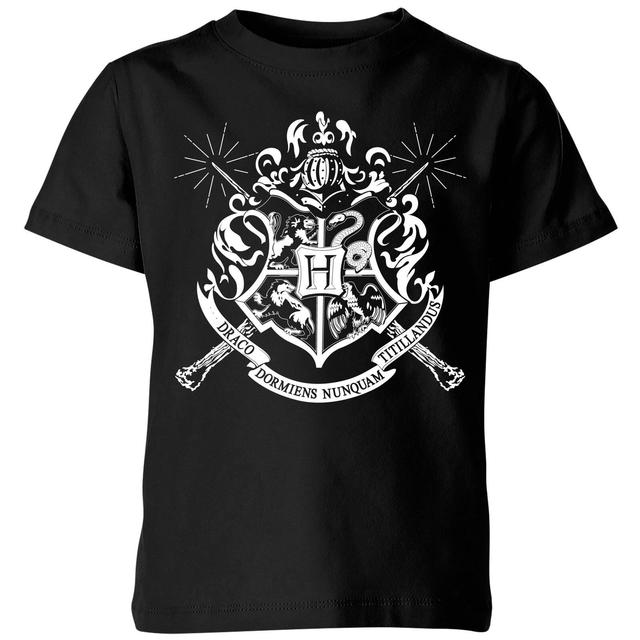 Harry Potter Hogwarts Kinder T-shirt - Zwart - 110/116 (5-6 jaar) on Productcaster.