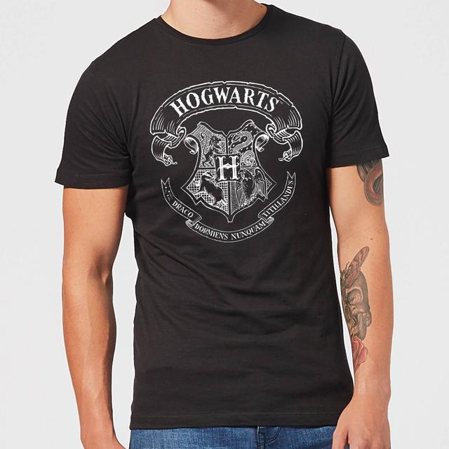 Harry Potter Hogwarts Crest Men's T-Shirt - Black - XL on Productcaster.