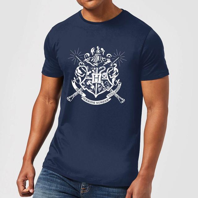 Harry Potter Hogwarts House Crest Herren T-Shirt - Navy Blau - XL on Productcaster.