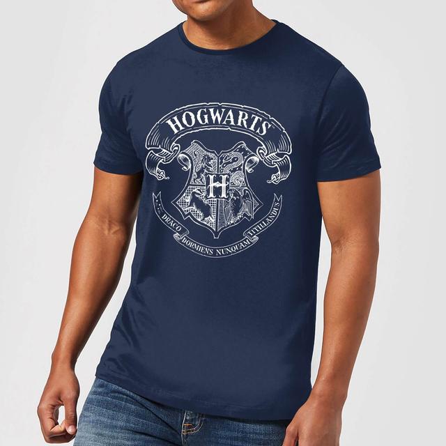 Camiseta Harry Potter Escudo Hogwarts - Hombre - Azul marino - S on Productcaster.