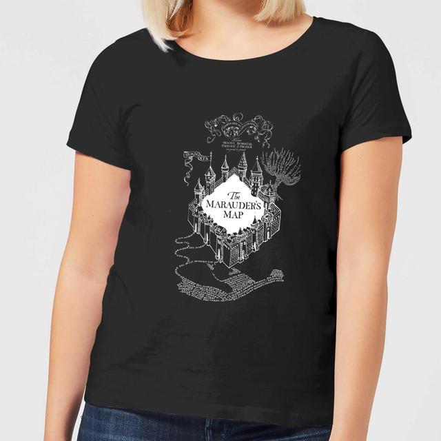 Camiseta Harry Potter Mapa del Merodeador - Mujer - Negro - S on Productcaster.