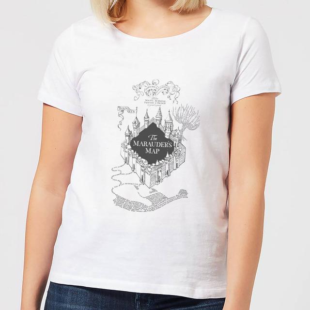 Harry Potter The Marauder's Map Women's T-Shirt - White - XXL on Productcaster.