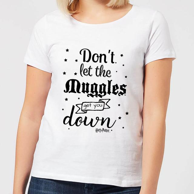 Harry Potter Don't Let The Muggles Get You Down Damen T-Shirt - Weiß - M - Weiß on Productcaster.